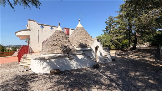 Villa Panoramica In Buone Condizioni Con Trullo Comunicante.
